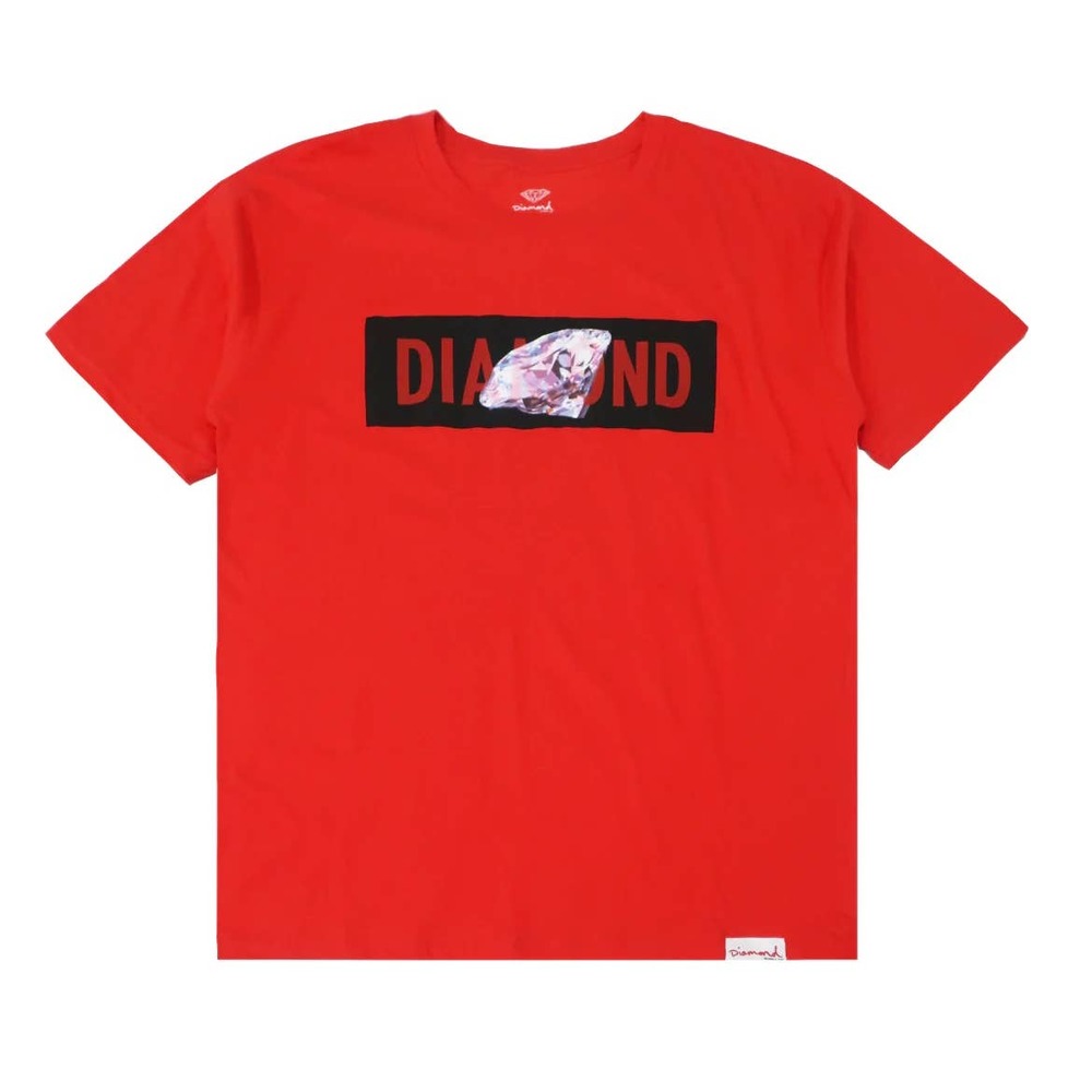 Diamond Supply Co. Men's Banded Logo Tee T-Shirt - Red